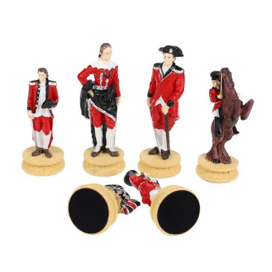 WE Games American Revolutionary War Chess Pieces, 3.5 inch king {6}