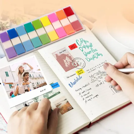 900 Pcs, Transparent Sticky Notes ,Page Markers, Book ,Pop Up Index Tabs,Label,Flags Stickers {5}