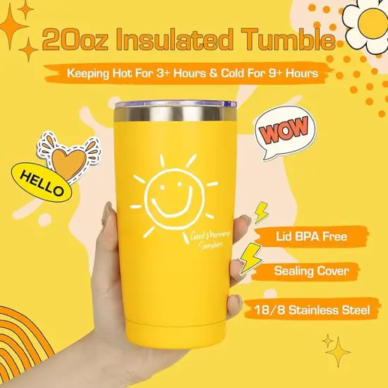 Unique 10pcs Birthday Gift Baskets for Women - Sister & Friendship Cheer Up Box with Get Well Soon & Sunshine Gifts! {4}