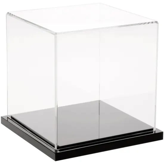 Plymor Clear Acrylic Display Case, 5" x 5" x 5" Clear Base {2}