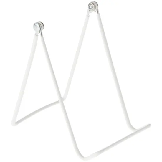 Gibson Holders 2AT Adjustable White Wire Display Easel, 3.625" W x 4.25" D x 5.75" H {1}
