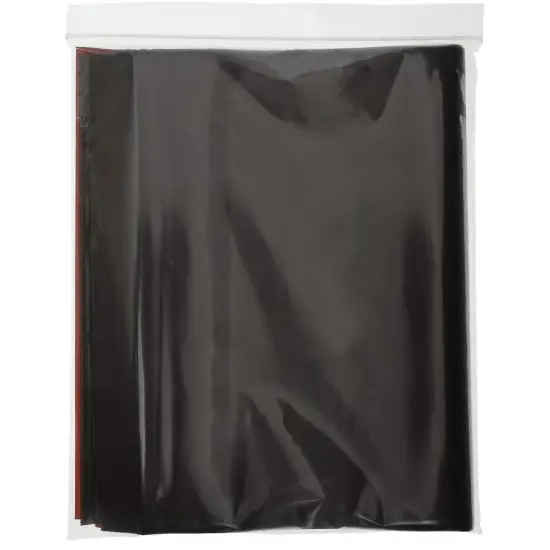 Plymor 9" x 12", 3 Mil Amber UV Zipper Reclosable Plastic Bags {5}
