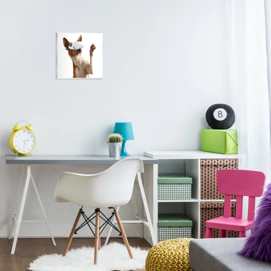 Stupell Industries VR Gamer Dog Wall Plaque Design by CAD Designs {2}