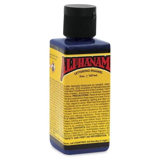Alpha6 Alphanamel Lettering Enamel - Meyers Dark Blue, 147 ml, Bottle {1}