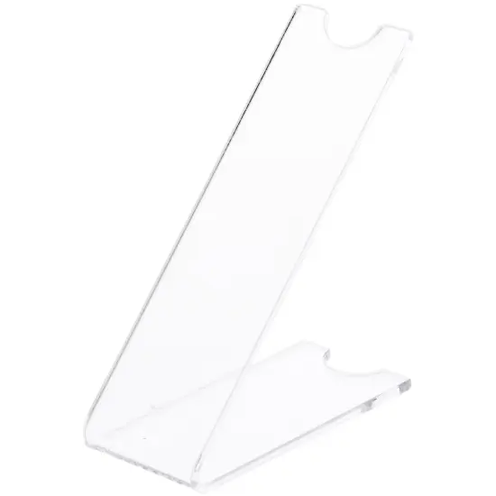 Plymor Clear Acrylic Angled Stiletto High-Heel Shoe Display Riser Stand, 3.5" H x 1.375" W x 3" D {2}