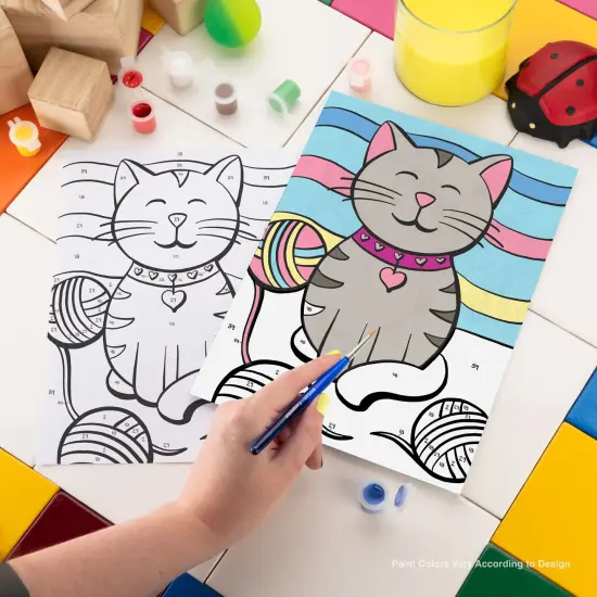 MFP18 | Painting by numbers&trade; Children's 10pc 8.75" x 11.75" Kitten Painting Project {2}