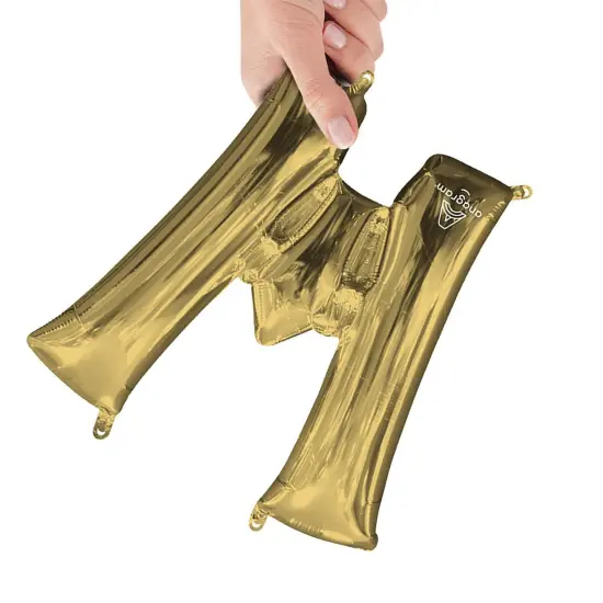 Anagram&reg; 16 Inch Letter W White Gold Air Fill Only {3}