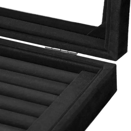 7 Slots Velvet Jewelry Earring Storage Box {4}