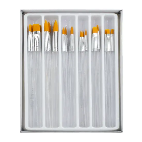RCVP-CL503 | Clear Choice 24pc Golden Taklon Combo Brush Set {2}
