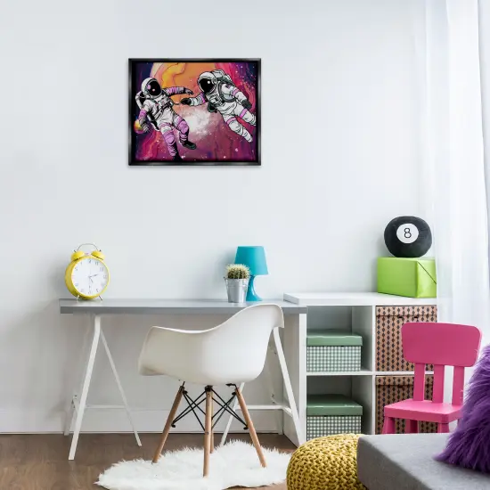 Stupell Industries Swirling Cosmic Space Astronauts Floating Frame Design by Jesse Keith {8}