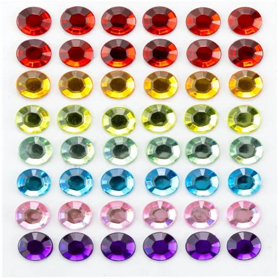 CousinDIY Acrylic Adhesive Gems 10mm-Rainbow {4}