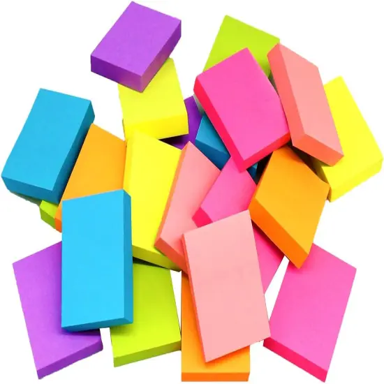Sticky Notes, Bright Colors Self-Stick Pads, 24 Pack, 75 Sheets/Pad,1800 Sheets {5}