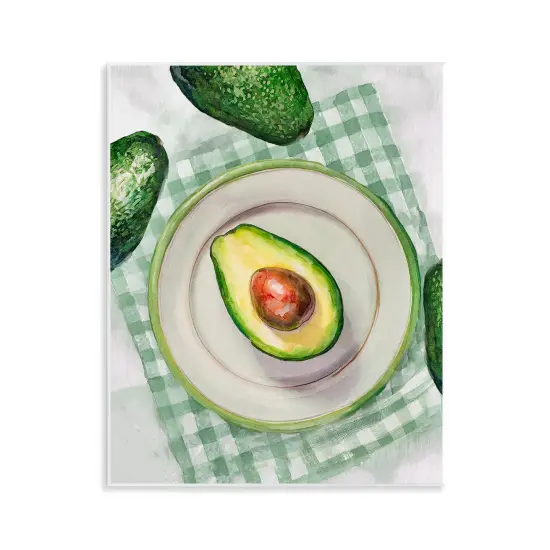 Stupell Industries Delicious Avocado on Plate Wall Plaque Design by Lil' Rue {1}
