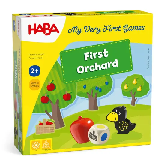 HABA My Very First Games - First Orchard Toddler Game -Cooperative Toddler Board Games for 2 Year Olds - Made in Germany Multicolor {1}