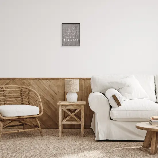 Stupell Industries Uplifting French Garden Phrase Framed Giclee Design by Lil' Rue {2}