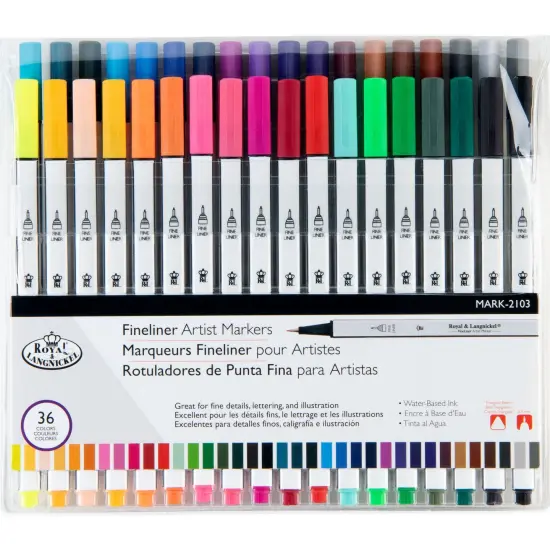 MARK-2103 | 36pc Fineliner Artist Markers {1}