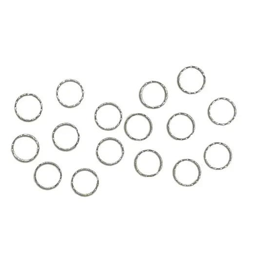 Key Ring Nickel 1" Round {4}