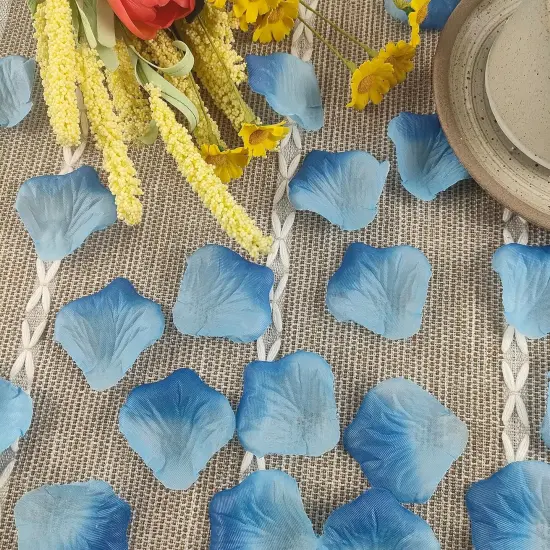Gradient Blue Silk Rose Petals,5000 Pcs Blue Flower Petals for Romantic Night for Him,Fake Flower Petals for Wedding {3}