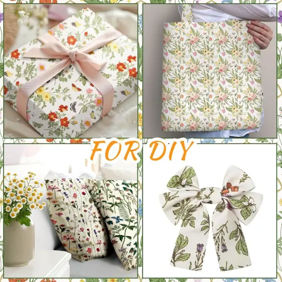 20 Pcs 10''x10'' Wildflower Quilting Fabric Square Wildflower Quiltted Fabric {3}