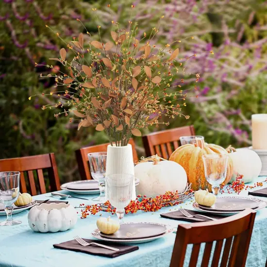 8Pcs Fall Floral Stems {4}