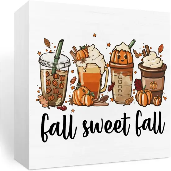 Wooden Box Sign Fall Decor {1}