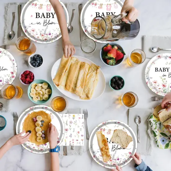 Baby Shower Decorations Tableware Supplies {5}