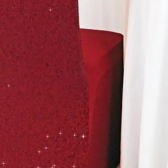 1 Piece Apple Red Sequin Chair Cover, Stretch Spandex Fit for Banquet Events {4}
