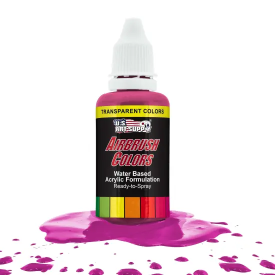 Magenta, Transparent Acrylic Airbrush Paint, 1 oz. {1}