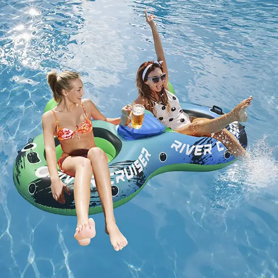 Relaxing Inflatable Float for Rivers and Pools {2}