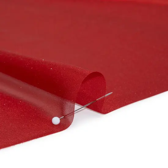1 Yard Red on Red Liquid Sheen Metallic Polyester Chiffon Sheer Fabric 60" Width {3}