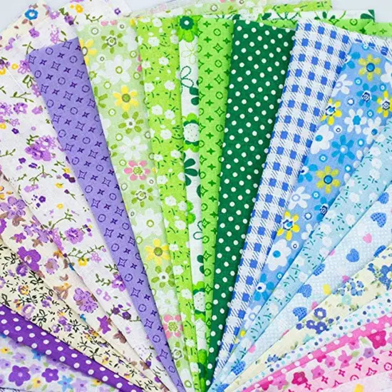150Pcs 4" x 4" (10cm x 10cm) Cotton Craft Pre-Cut Fabric Bundle Squares {3}