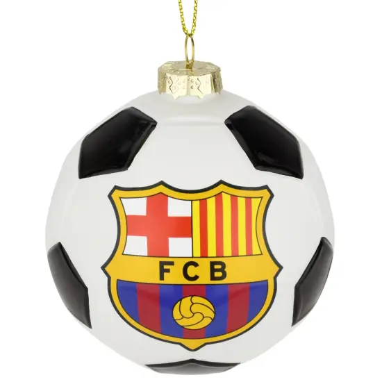 Tree Buddees x FC Barcelona Official Futbol Club Ornament Bar&ccedil;a Soccer Limited Edition Glass Barca Ball {5}