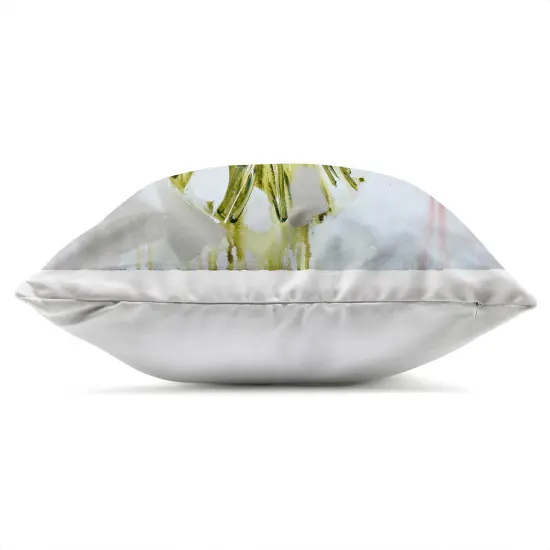 Stupell Industries Bundle Of Daubed Peonies Outdoor Pillow, 18 x 7 x 18 {3}