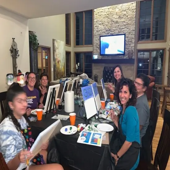 Fall Paint Kit - Autumn Lovebirds Acrylic Painting Kit & Video Lesson, DIY Craft, Beginner Paint Kit, Paint Party {5}