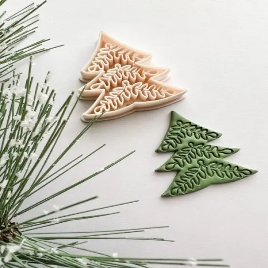 Folk Winter Tree Clay Cutter {2}