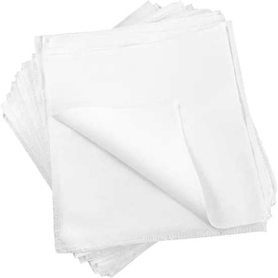 50Pcs Fabric Squares White Cotton Fabric {1}