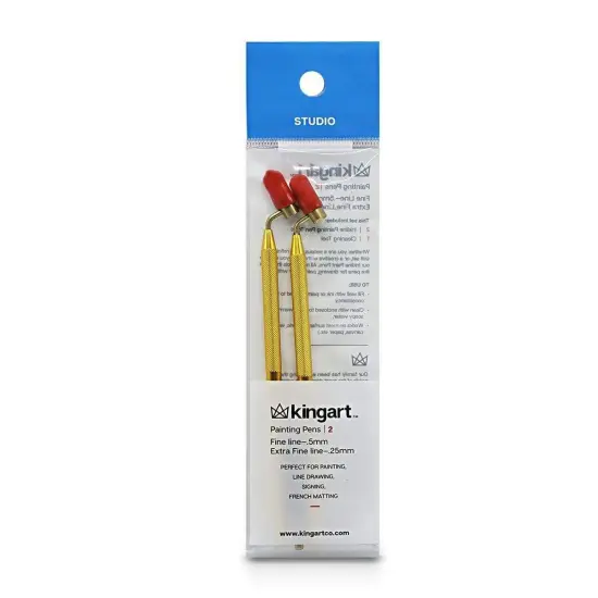 KINGART® Fine Line Painting Pen 2-Pack Set {2}