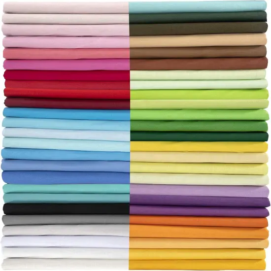 50pcs 10" x 10" Cotton Fabric Bundle PreCut Squares Fat Quarter {1}