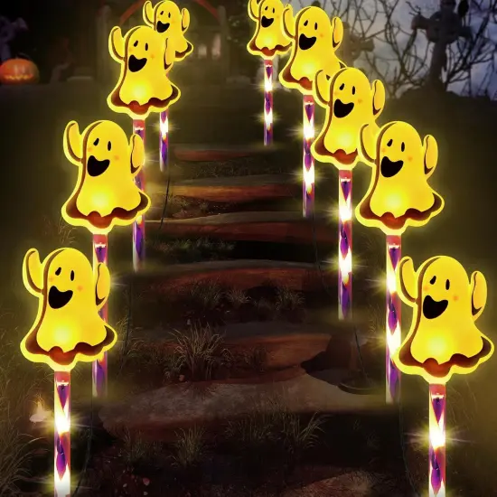 Halloween Ghost Decorations 5-Pack Halloween Pathway Lights Outdoor {4}