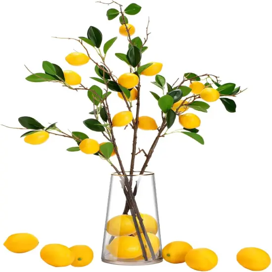 36 Pcs - Artificial Lemon Branch {1}