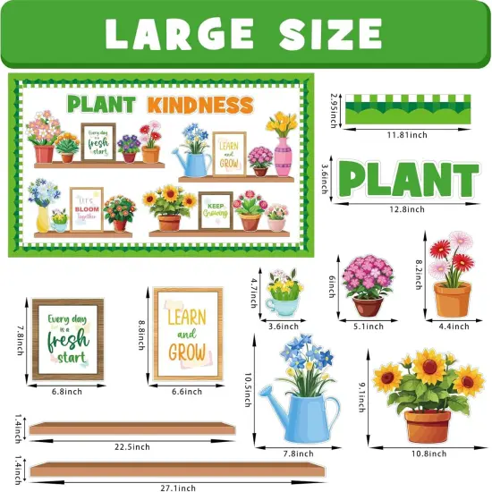 Summer Flower Bulletin Board Set (Plant Kindness) {2}