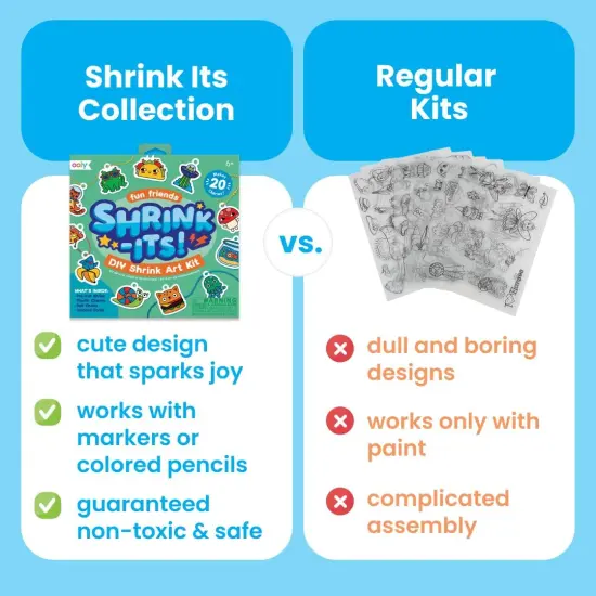 Shrink-Its DIY Shrinking Art Kit & Color Changing Markers Bundle {3}