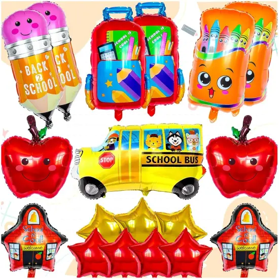 20 Pcs Back to School Mylar Balloon {1}