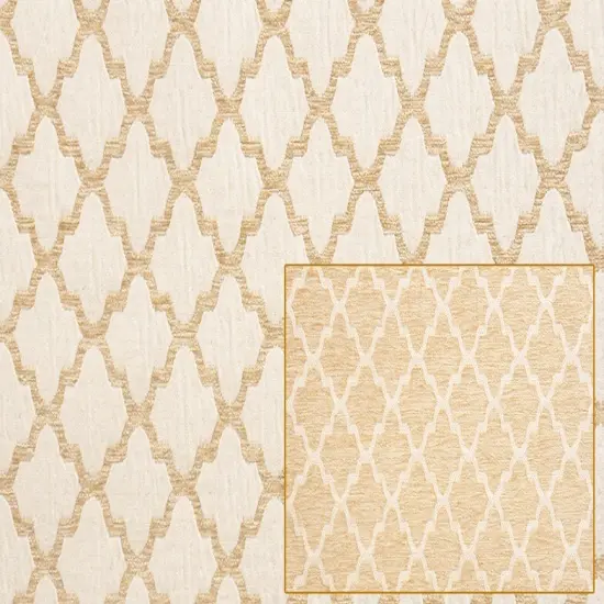 Hermitage Polyester Upholstery & Bedding Fabric Fawn {4}