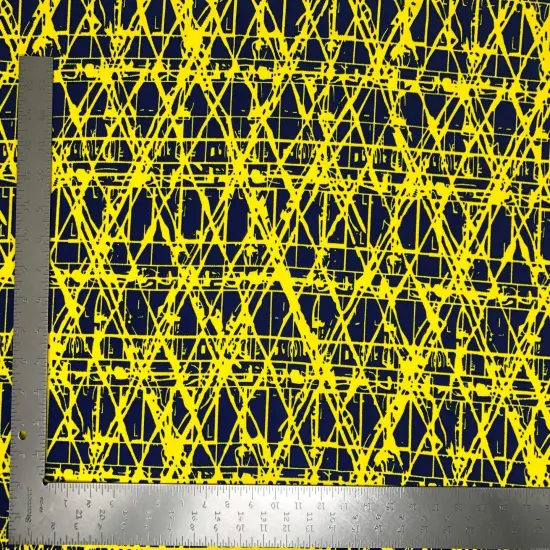 1 Yard Modern Liverpool Knit Geometric Fabric for Dresses, Tops, Costumes, Decor Width 58-60 Inches {1}