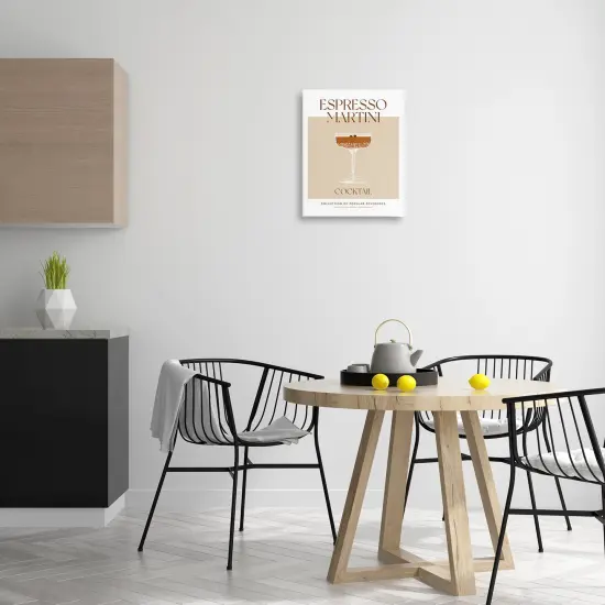 Stupell Industries Minimal Espresso Martini Canvas By Lettered and Lined {2}