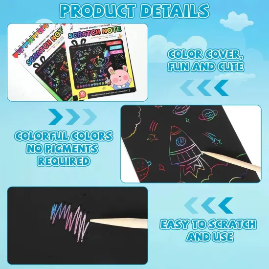 48 Pcs Scratch Note Pads {2}