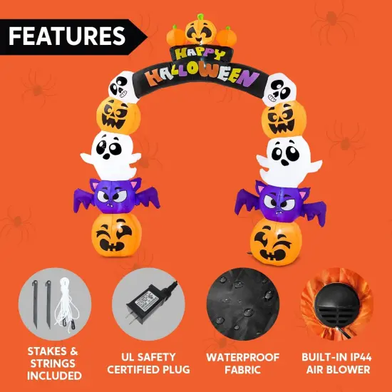Cute Halloween Inflatables Pumpkin Archway Outdoor Decoration {6}