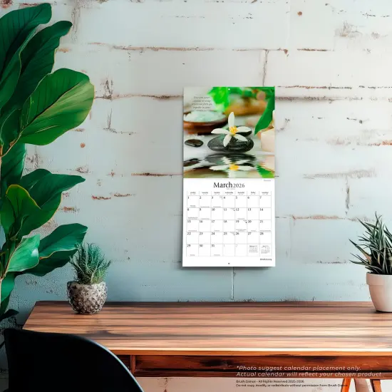 Mindful Living | 2026 7 x 14 Inch (Hanging) Monthly Mini Wall Calendar {5}