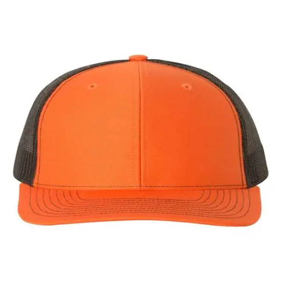 Richardson&reg; Snapback Trucker Cap Orange/ Black {1}